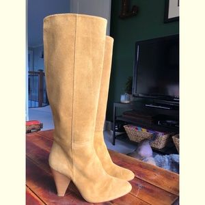 Zara Basic Collection Tall Suede Boots